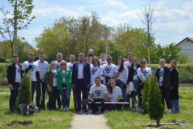 Na borčanskom keju posađeno  50 sadnica