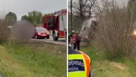 Prvi snimak autobusa nakon nesreće u Mađarskoj: Policija na uviđaju, putnici čekaju novi prevoz