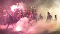 Grobari zapalili Kalemegdan: Pogledajte piro šou navijača Partizana koji nisu imali kartu za Real