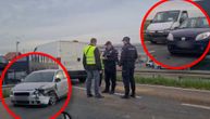 Prve slike i snimak lančanog sudara: Uviđaj u toku, slupala se dva automobila i kombi na Pančevačkom putu