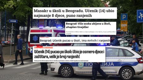 Region o pucnjavi u Beogradu, škola