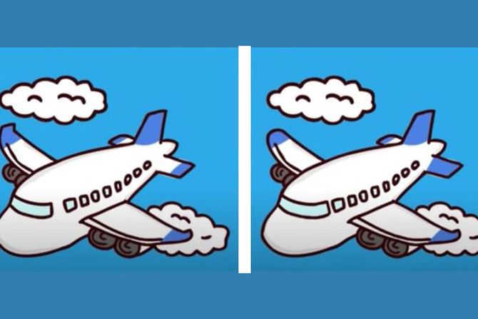 Pronađi razlike avion