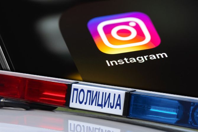 Instagram pretnja policija