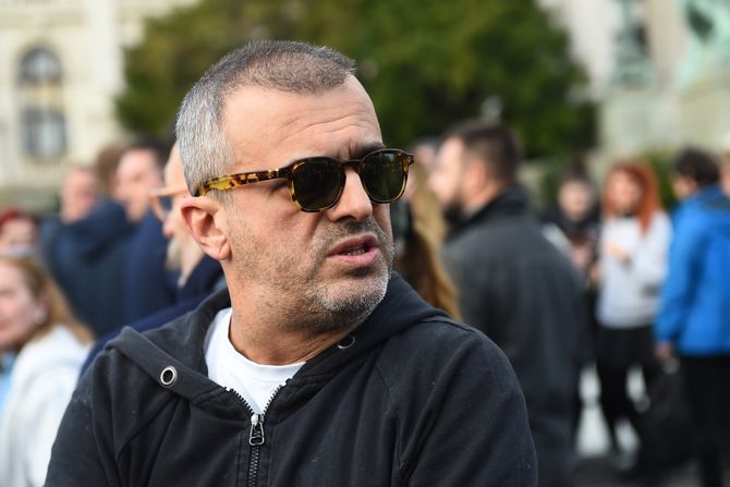 Beograd protesti Sergej Trifunović Beograd protesti Sergej Trifunović