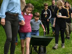 Kejt Midlton deca princeza Šarlot i  princ Luis