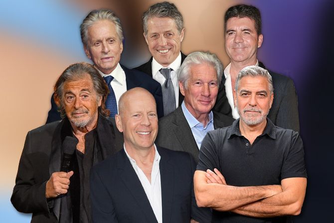 Sajmon Kauel, Hju Grant, Majkl Daglas, Džordž Kluni, Ričard Gir, Al Paćino, Brus Vilis Sajmon Kauel, Hju Grant, Majkl Daglas, Džordž Kluni, Ričard Gir, Al Paćino, Brus Vilis