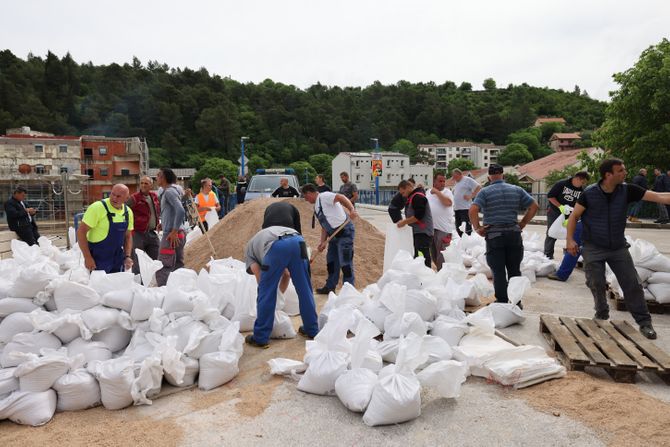 Hrvatska poplave Zrmanja Obrovac