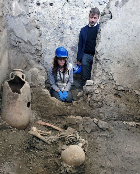 Italija Pompeja skeleti