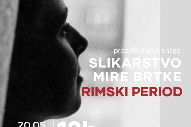 Promocija knjige "Slikarstvo Mire Brtke – Rimski period" 20. maja u Muzeji savremene umetnosti