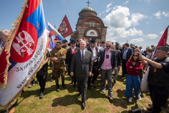 Princ Aleksandar Karađorđević odao poštu generalu Dragoljubu Draži Mihailoviću