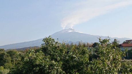 Katanija, vulkan, erupcija Etna