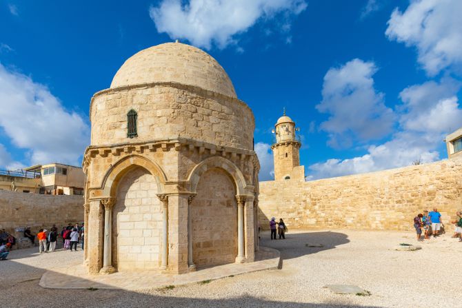 mesto Hristovog Vaznesenja, Maslinska gora, Jerusalim, Sveta zemlja mesto Hristovog Vaznesenja, Maslinska gora, Jerusalim, Sveta zemlja
