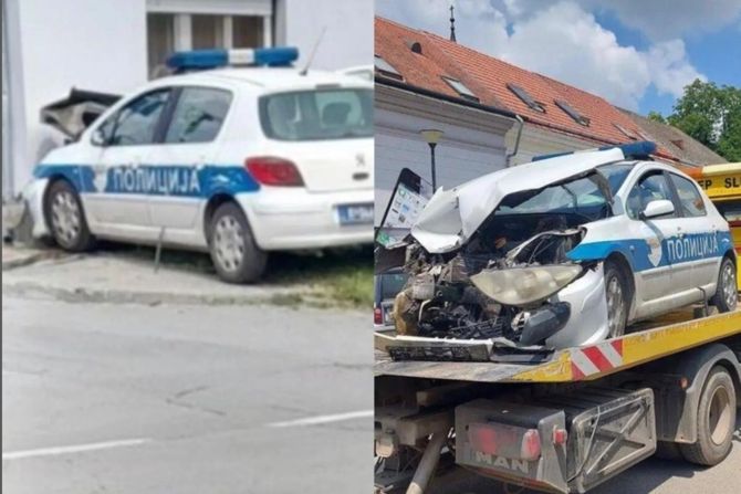 Policijska patrola udarila u kuću u Apatinu