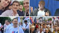 Počeo miting "Srbija nade" u Beogradu: Smenjuju se govornici, prva pričala majka ratnica i borac za decu