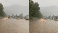 Potop na putu Čačak - Lučani: Padavine ne prestaju na ovom području