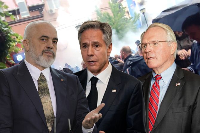 Kosovo Zvečan Kosovska policija neredi Edi Rama, Entoni Blinken i Kristofer Hil Kosovo Zvečan Kosovska policija neredi Edi Rama, Entoni Blinken i Kristofer Hil