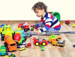 Igračke, dete, soba, nered