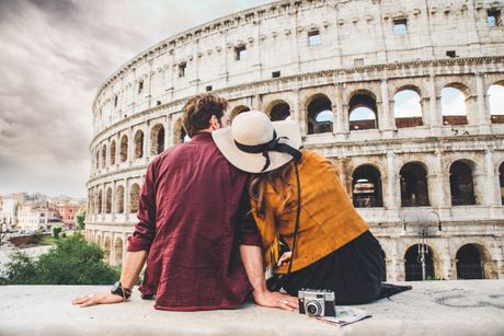 Rim, ljubav, zajedničko putovanje, par na putovanju, Italija