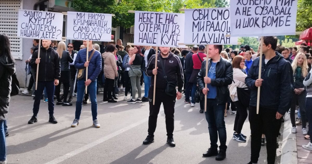 Messages of Serbs rallying in Zvecan - Telegraf.rs