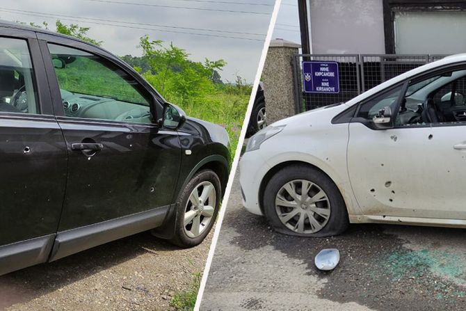 Bačena bomba ispred restorana, ulica Nine Kiršanove