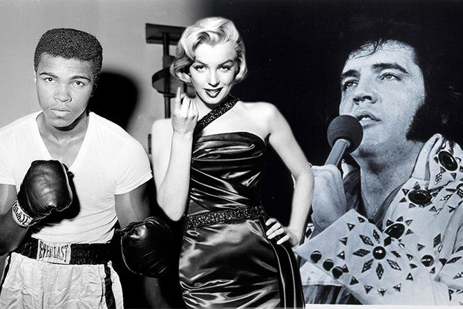 Merilin Monro, Muhamed Ali, Elvis Prisli Merilin Monro, Muhamed Ali, Elvis Prisli
