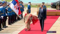 Vučić dočekao predsednicu Indije ispred Palate "Srbija": U toku razgovori dvoje zvaničnika