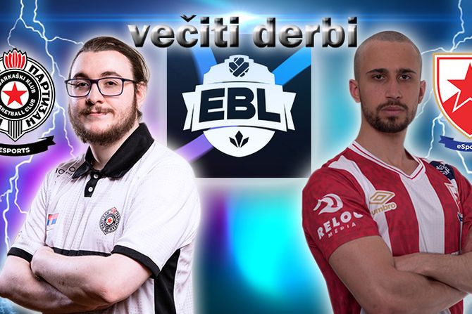 Večiti derbi u EBL 6ax Crvena Zvezda Clox Partizan Esports