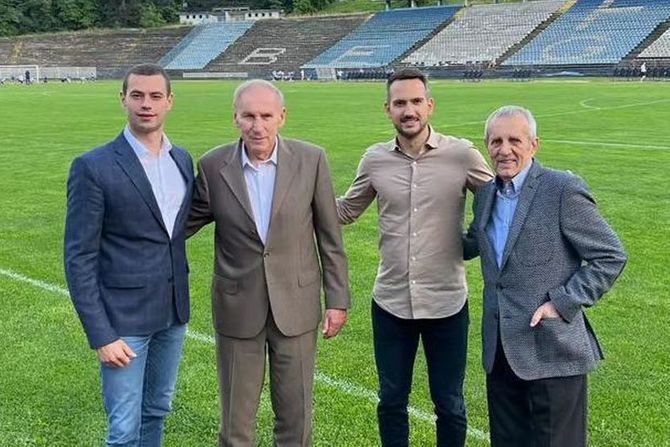 OFK Beograd, Dragan Džajić, Kostadin Terzić, Andrej Mrkela OFK Beograd, Dragan Džajić, Kostadin Terzić, Andrej Mrkela