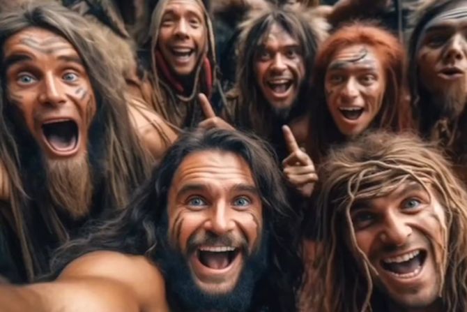 Neandertalci selfi