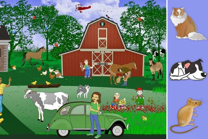 Optička iluzija farma skrivalica Optička iluzija farma skrivalica