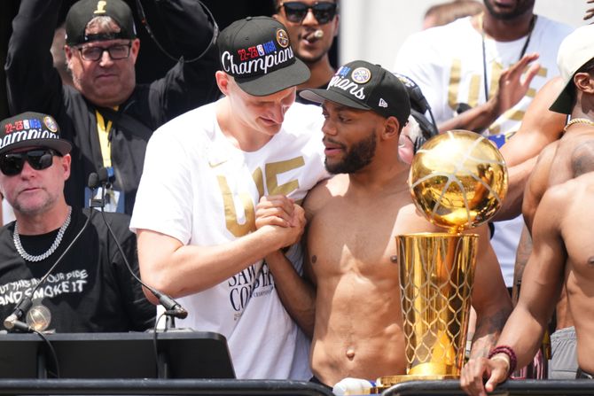 Nikola Jokić, Brus Braun, Denver Nagets Nikola Jokić, Brus Braun, Denver Nagets