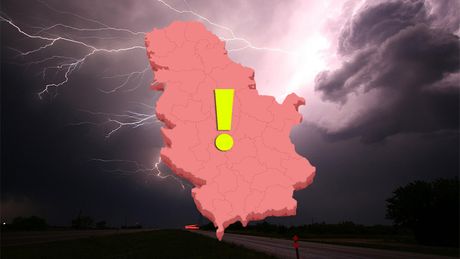Srbija upozorenje grmljavina padavine