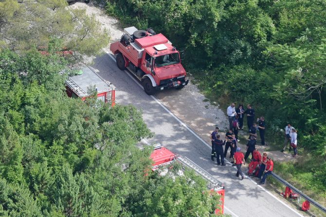 Hrvtska pad helikopera Miljevci Kanjon reke Čikole, vojni helikopter Mađarske pao je kod Drniša