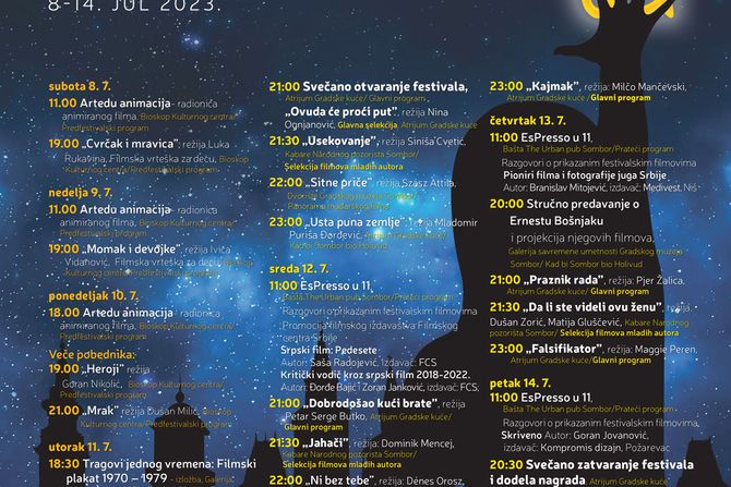 Somborski filmski festival, program