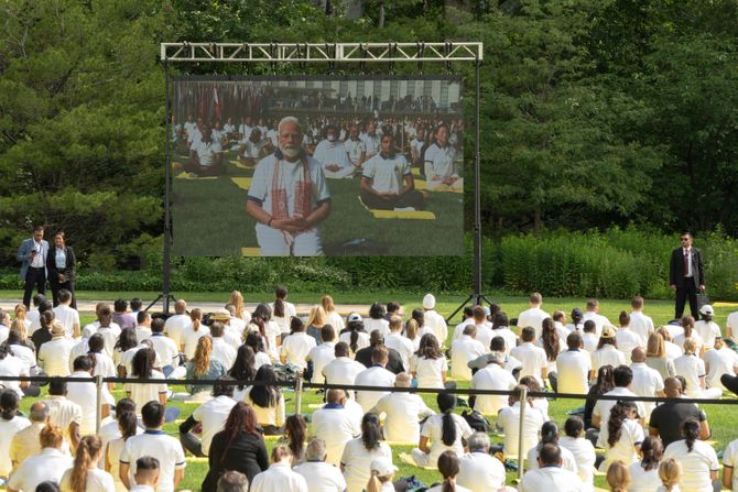 Narendra Modi Indija premijer Njujork joga