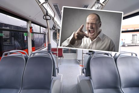 Ljut čovek autobus