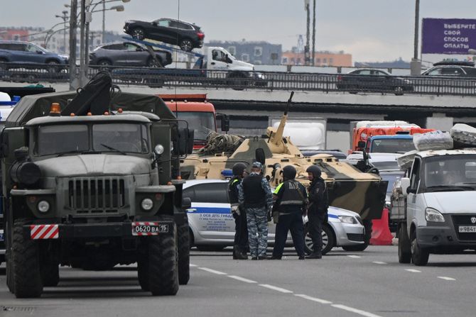 Moskva, Rusija, policija