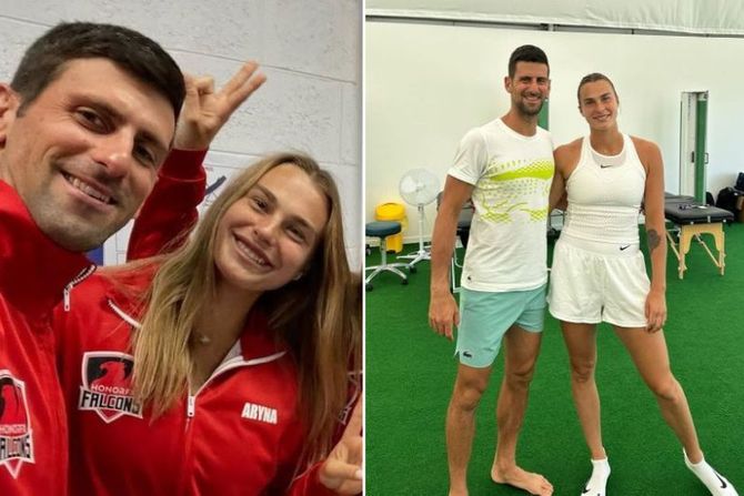 Arina Sabalenka, Novak Đoković