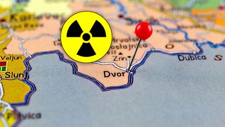 Hrvatska Dvor mapa karta radioaktivni otpad