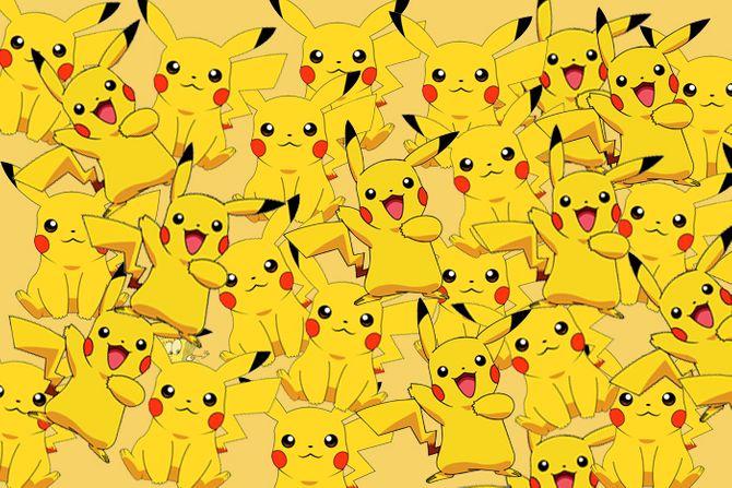 Pikachu i  Sunđer Bob skrivalica optička iluzija Pikachu i  Sunđer Bob skrivalica optička iluzija