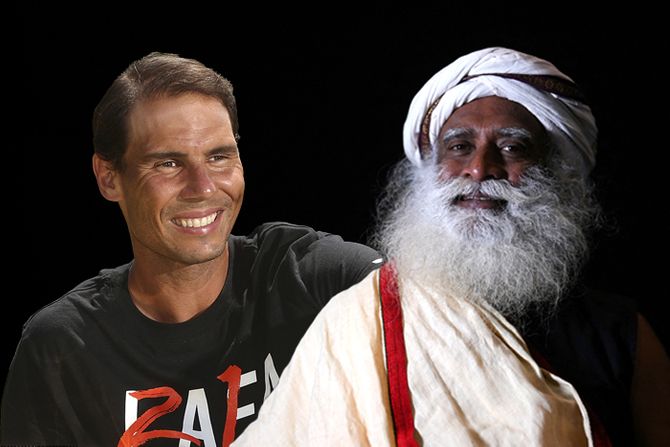 Rafael Nadal i   Sadhguru Jaggi Vasudev