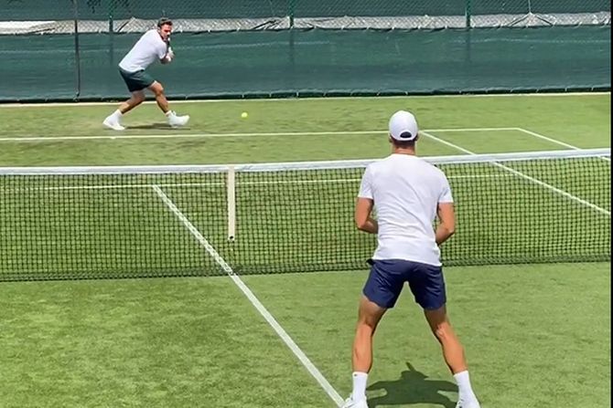 Novak Đoković, Sten Vavrinka Novak Đoković, Sten Vavrinka