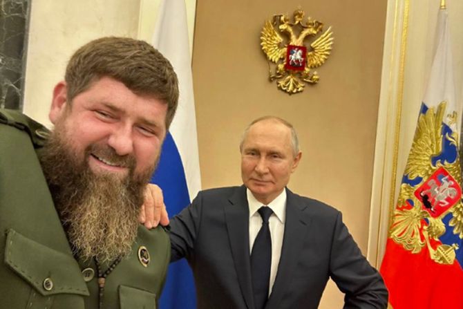 Ramzan Kadirov i Vladimir Putin Ramzan Kadirov i Vladimir Putin