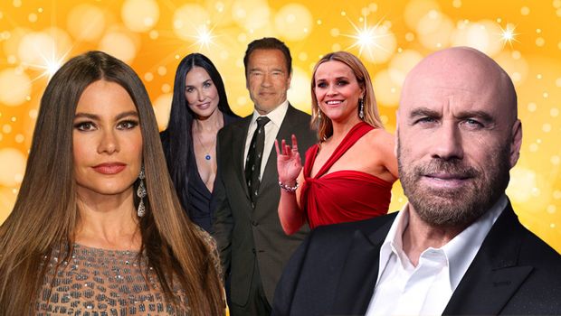 Demi Mur, Arnold Švarceneger, Sofija Vergara, Džon Travolta, Ris Viterspun