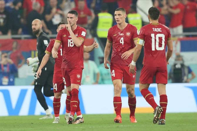 Nikola Milenković, Dušan Vlahović, Fudbalska reprezentacija Srbije Nikola Milenković, Dušan Vlahović, Fudbalska reprezentacija Srbije