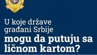 MUP objavio listu država u koje građani Srbije mogu da putuju sa ličnom kartom: Pogledajte spisak