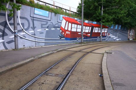 Tramvaj Banovo brdo mural