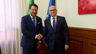 Ministers Milos Vucevic and Matteo Salvini meet