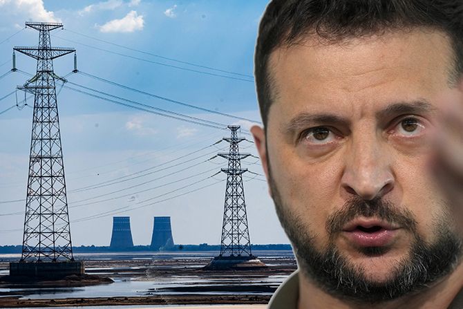 Volodimir Zelenski Zerlensky Nuklearka Nuklearna Elektrana Zaporožje Zaporizhzhia Volodimir Zelenski Zerlensky Nuklearka Nuklearna Elektrana Zaporožje Zaporizhzhia