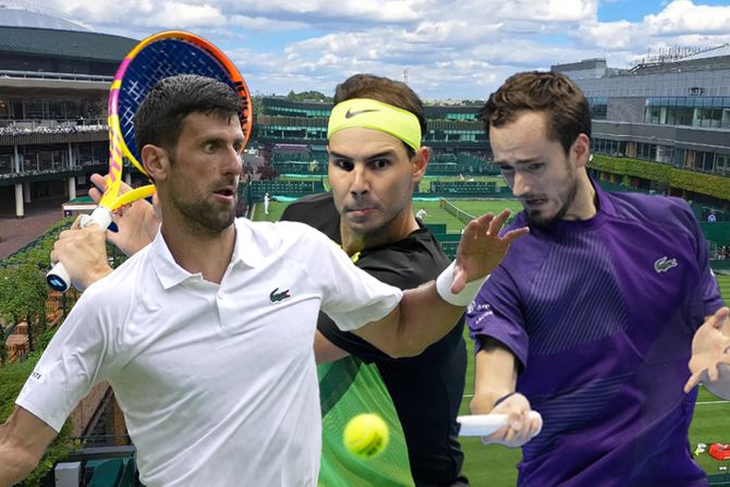 Vimbldon Novak Đoković, Rafael Nadal i Danil Medvedev